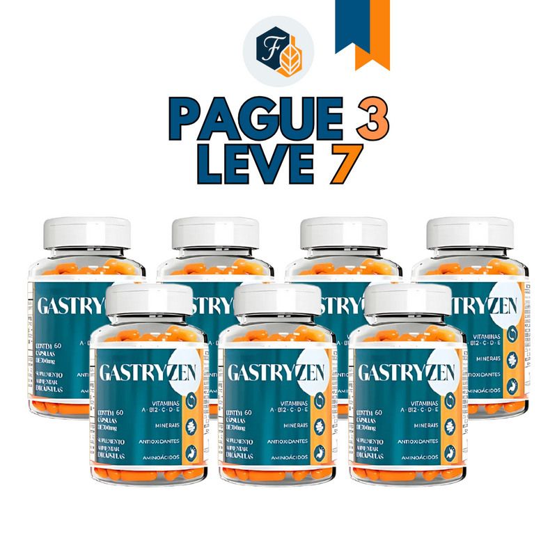 Gastryzen – Suplemento Natural Para Saúde Digestiva e Conforto Gástrico – Frete Grátis